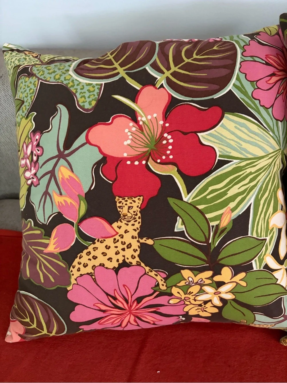 Boho Jungle Pillows P Kaufman jungle fever set of 2 down inserts 22”
